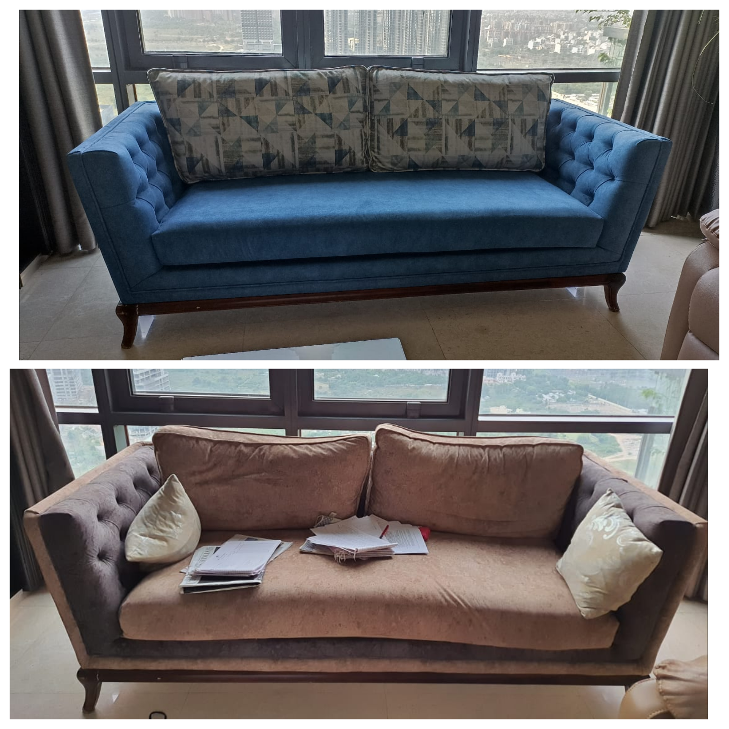 Expert sofa repair restores furniture to elegant, impeccable condition.